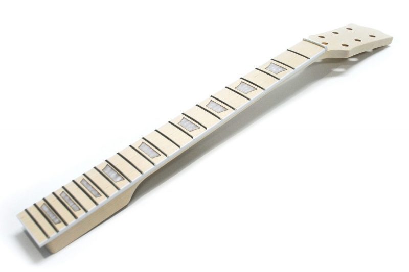 GIBSON HEADSTOCK MAPLE WHITE PEARL TRAPEZIUMS LES PAUL NECK