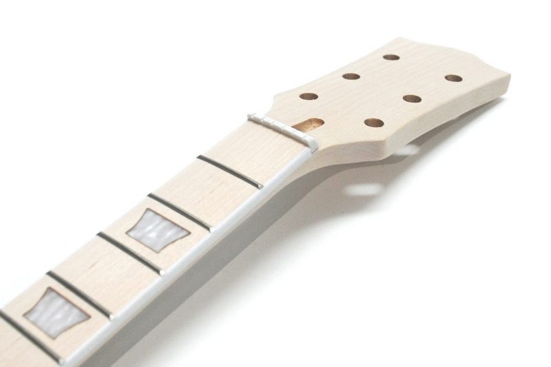 GIBSON HEADSTOCK MAPLE WHITE PEARL TRAPEZIUMS LES PAUL NECK