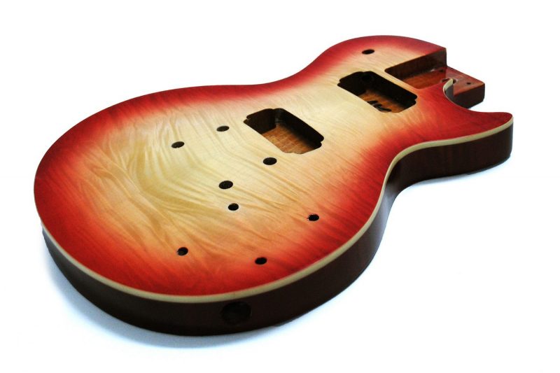 CUERPO LES PAUL DE CAOBA CON TAPA DE ARCE FLAMEADO CEREZA SUNBURST
