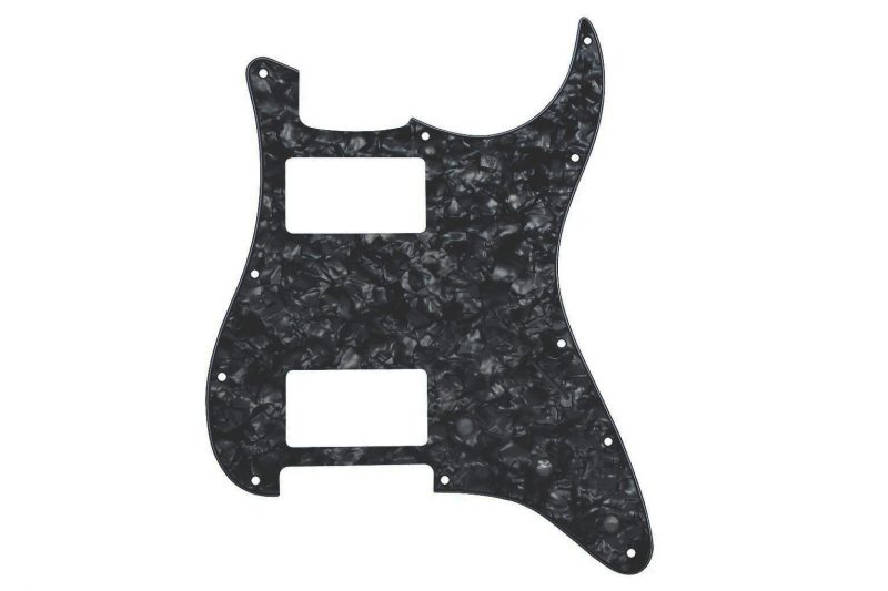 PICKGUARD STRATOCASTER HH NEGRO PERLADO