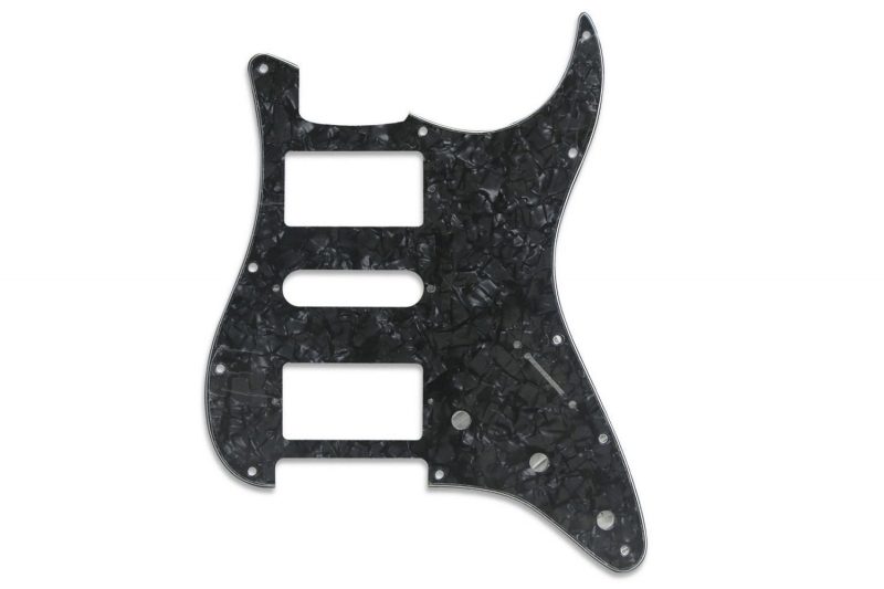 PICKGUARD STRATOCASTER HSH NEGRO PERLADO