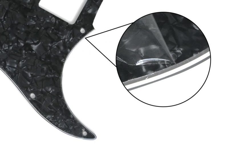 PICKGUARD STRATOCASTER HH NEGRO PERLADO