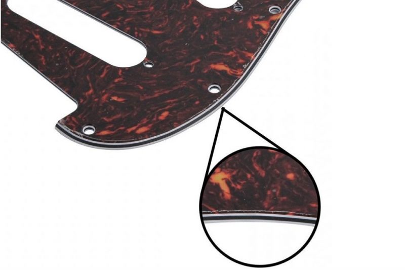 PICKGUARD STRATOCASTER SSS ZURDO MARRÓN TORTOISE