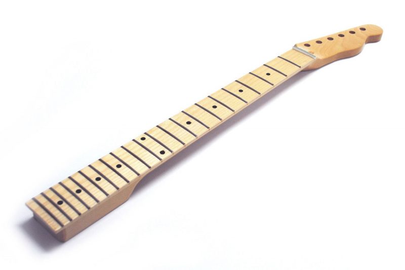 MASTIL TELECASTER DE ARCE 22 TRASTES CEJILLA HUESO Y LÍNEA TRASERA CLEAR GLOSS