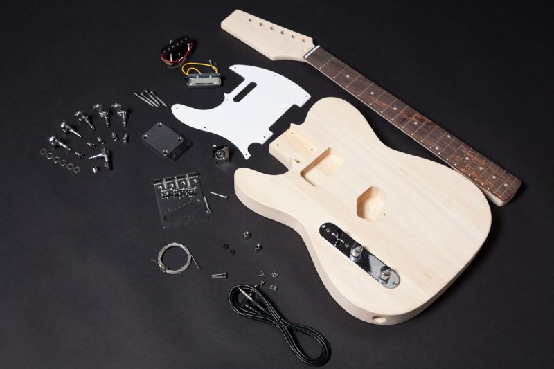 KIT DIY GUITARRA ELECTRICA TELECASTER ZURDO DE TILO