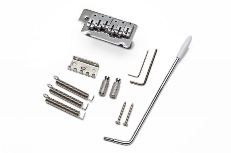 SATIN CHROME STRATOCASTER ROLLER SADDLES SB 106 TREMOLO BRIDGE