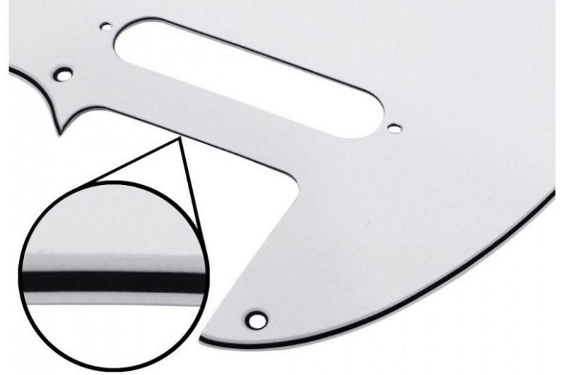 WHITE 3PLY TELECASTER PICKGUARD