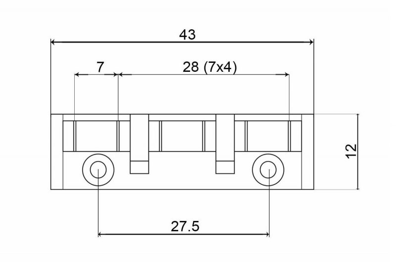 CHROME METAL ROLLER NUT