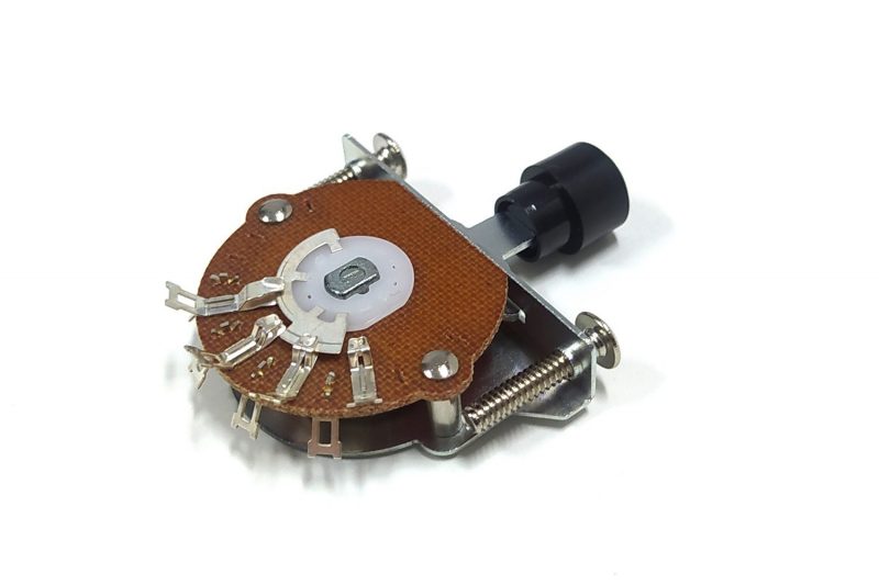 SELECTOR DE PASTILLAS ESTILO FENDER 3 POSICIONES TIP TELECASTER NEGRO
