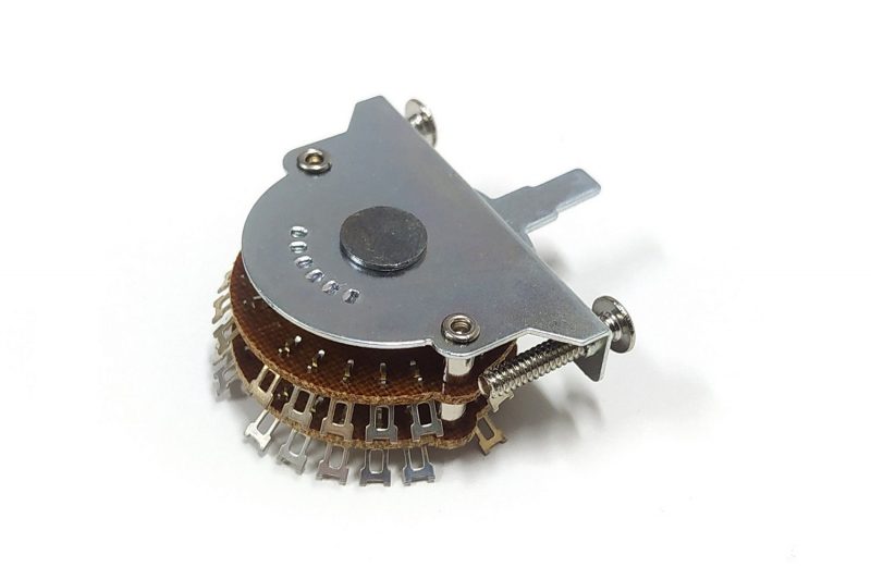 SELECTOR DE PASTILLAS "SUPER SWITCH" ESTILO FENDER 5 POSICIONES TIP BLANCO