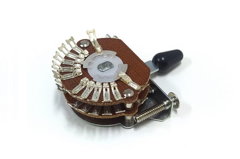 SELECTOR DE PASTILLAS "SUPER SWITCH" ESTILO FENDER 5 POSICIONES TIP NEGRO