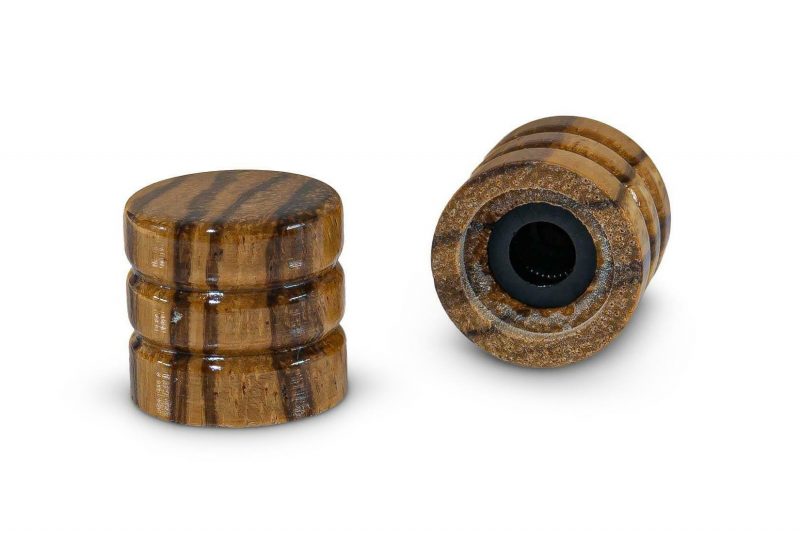 BOTON BARRIL MADERA DE ZEBRA