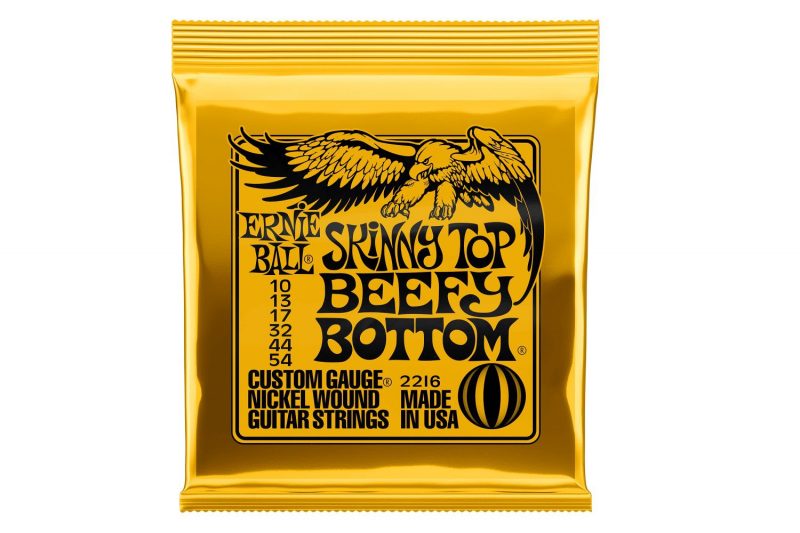 SET DE CUERDAS ERNIE BALL SLINKY TOP BEEFY BOTTOM NICKEL 2216