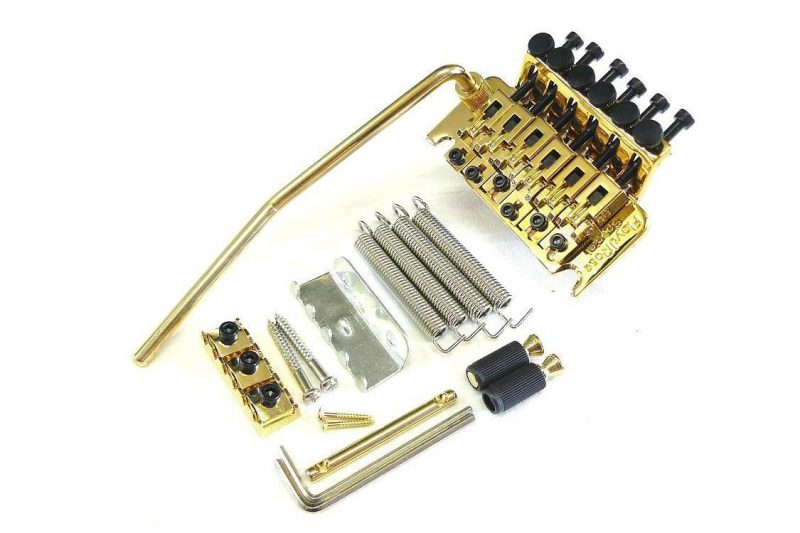 GOLD FLOYD ROSE SPECIAL FRTS2000 DOUBLE LOCKING TREMOLO BRIDGE