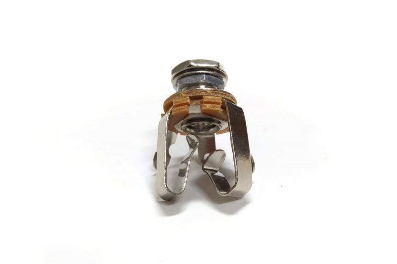 CHROME FEMALE STEREO JACK CONNECTOR