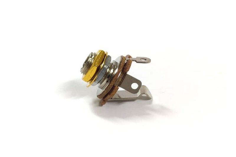 GOLD FEMALE MONO JACK CONNECTOR