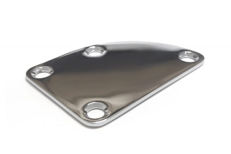 PLACA PARA LA UNION DEL MASTIL CURVADA CROMADA