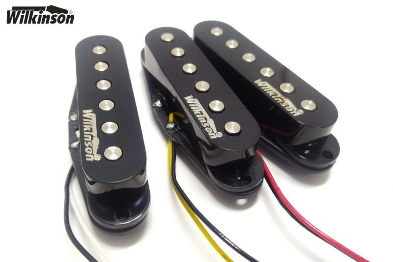 BLACK WILKINSON HIGH OUTPUT MWHS KOREA SINGLE COIL PICKUPS