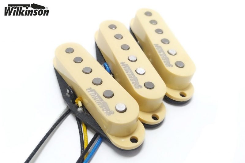 CREAM WILKINSON HIGH OUTPUT  WHS ALNICO V SINGLE COIL PICKUPS