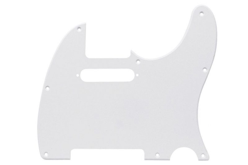 WHITE 1PLY TELECASTER PICKGUARD