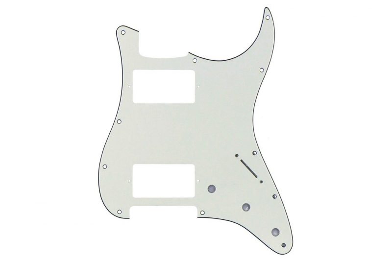 PICKGUARD STRATOCASTER HH BLANCO VINTAGE 3 CAPAS