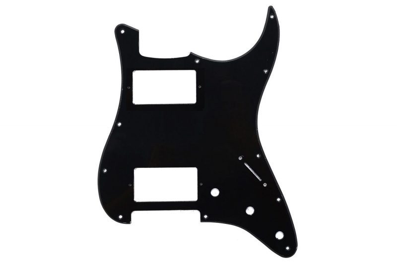 PICKGUARD STRATOCASTER HH NEGRO 1 CAPA