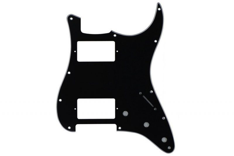 PICKGUARD STRATOCASTER HH NEGRO 3 CAPAS