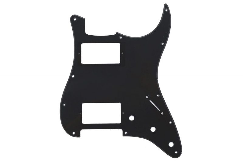 MATT BLACK 1PLY STRATOCASTER PICKGUARD HH