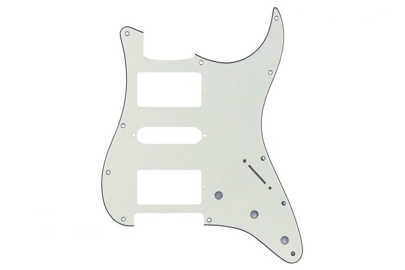 WHITE VINTAGE STRATOCASTER PICKGUARD HSH 3PLY