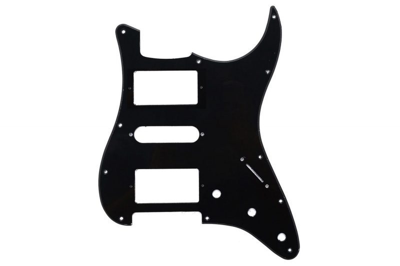 PICKGUARD STRATOCASTER HSH NEGRO 1 CAPA