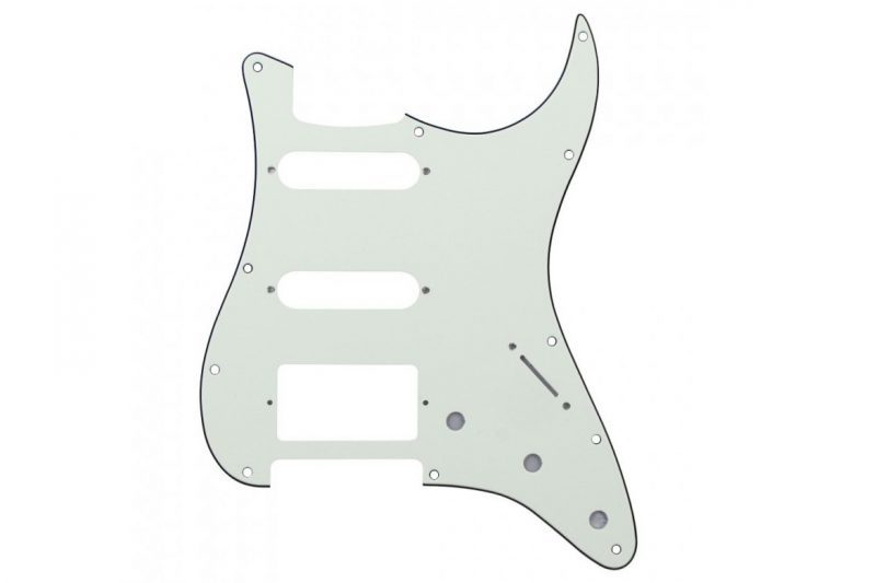 WHITE VINTAGE 3PLY STRATOCASTER PICKGUARD HSS