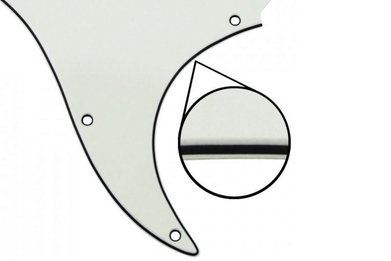 PICKGUARD STRATOCASTER HH BLANCO VINTAGE 3 CAPAS