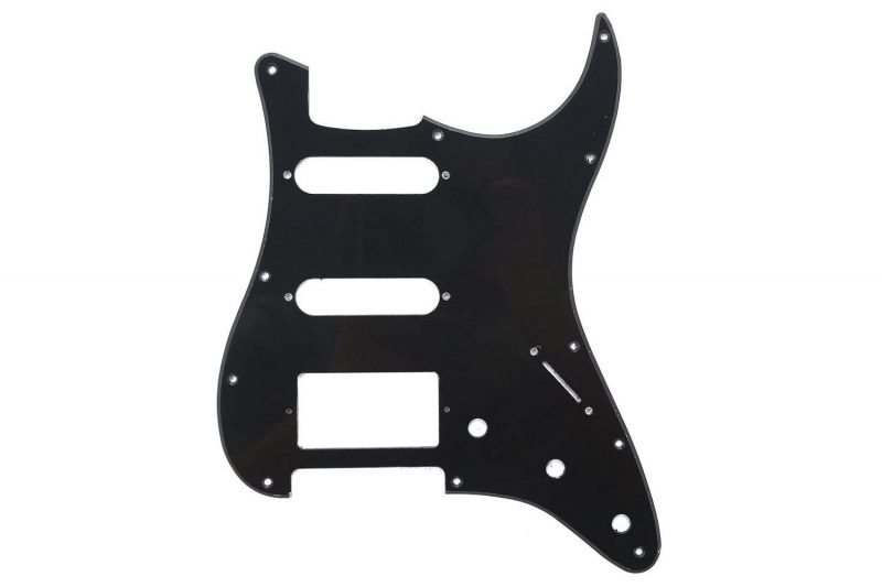 MATT BLACK 1PLY STRATOCASTER PICKGUARD HSS