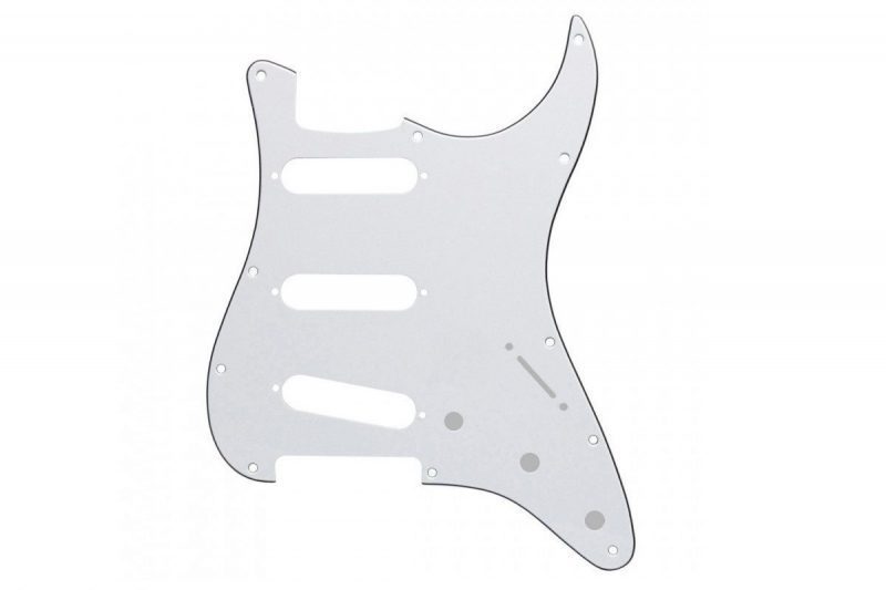 PICKGUARD STRATOCASTER SSS BLANCO 3 CAPAS