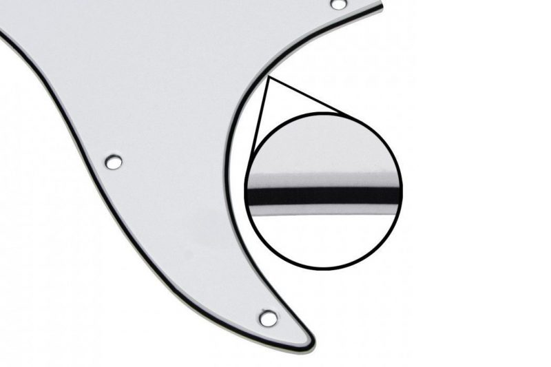 PICKGUARD STRATOCASTER HH BLANCO 3 CAPAS