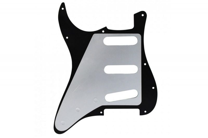 BLACK 3PLY STRATOCASTER PICKGUARD SSS
