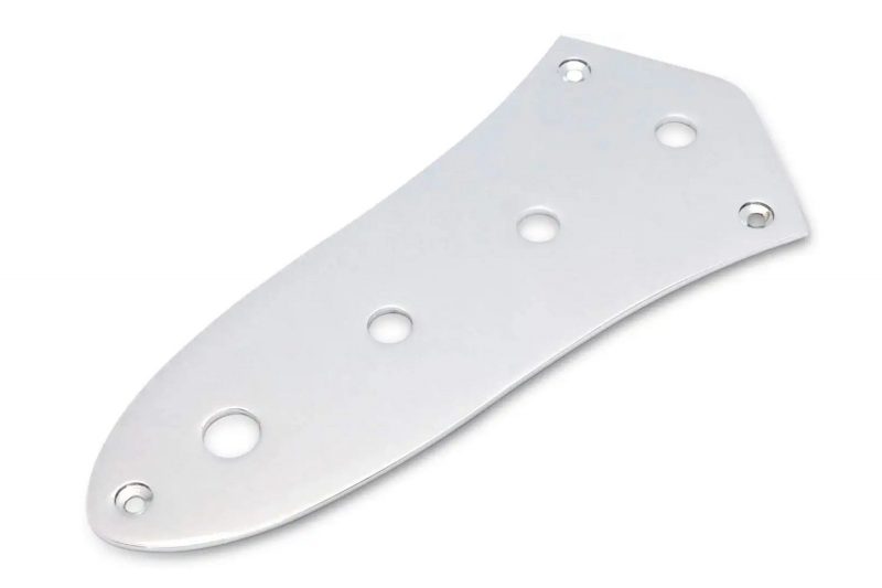 HC002 CHROME JAZZ BASS CONTROL PLATE