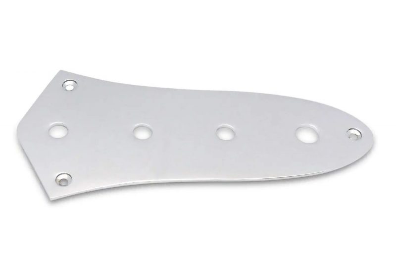 HC002 CHROME JAZZ BASS CONTROL PLATE