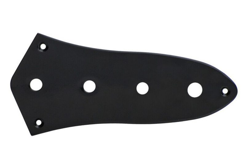 HC002 BLACK JAZZ BASS CONTROL PLATE