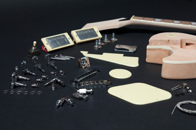 LEFT MAHOGANY SET-IN LES PAUL ELECTRIC GUITAR DIY KIT