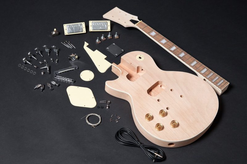 LEFT MAHOGANY SET-IN LES PAUL ELECTRIC GUITAR DIY KIT