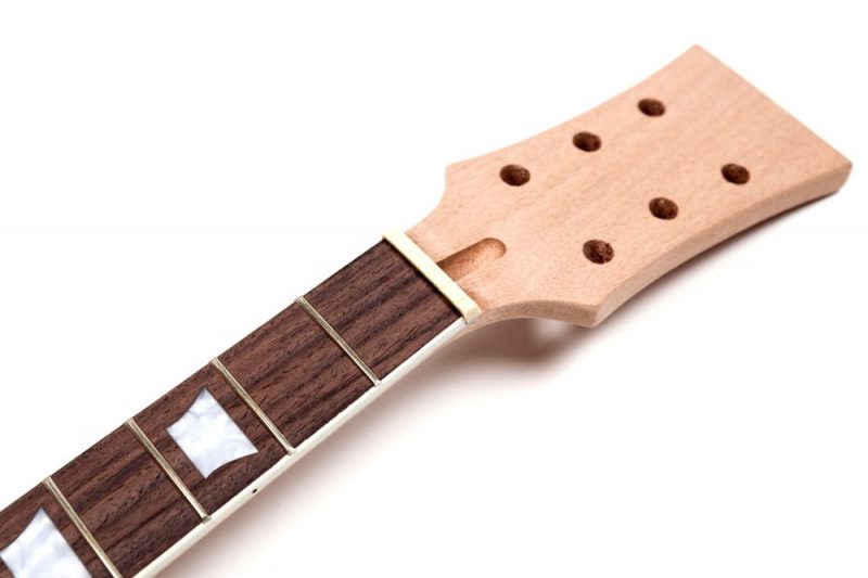MASTIL LES PAUL DE CAOBA Y PALO ROSA TRAPECIOS ENCOLADO ZURDO