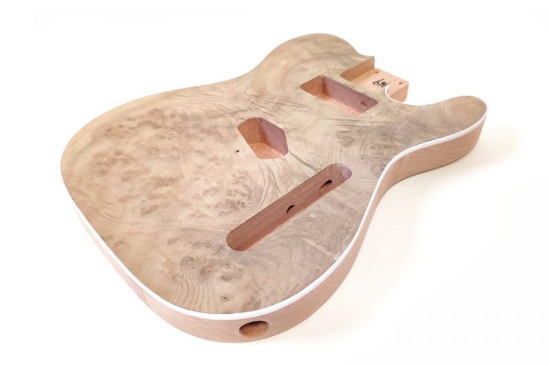 CUERPO TELECASTER DE CAOBA CON TAPA DE ARCE OJO DE PÁJARO