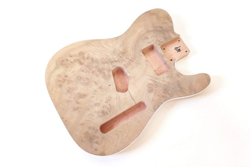CUERPO TELECASTER DE CAOBA CON TAPA DE ARCE OJO DE PÁJARO