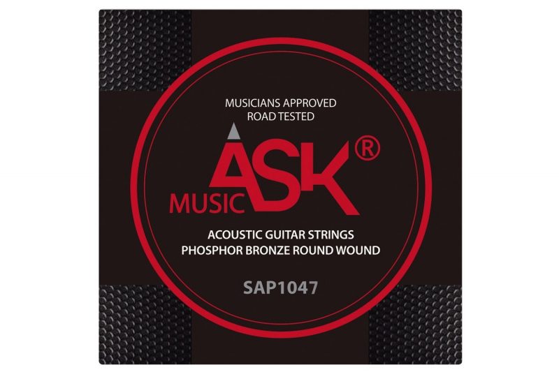 SET DE CUERDAS ASK MUSIC GUITARRA ACÚSTICA BRONCE FOSFOROSO 10-47