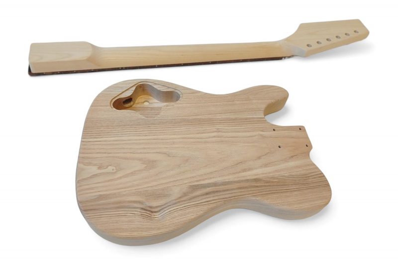 KIT DIY GUITARRA ELECTRICA TELECASTER DE FRESNO HUMBUCKER ELECTRONICA TRASERA