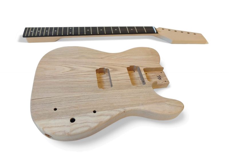KIT DIY GUITARRA ELECTRICA TELECASTER DE FRESNO HUMBUCKER ELECTRONICA TRASERA
