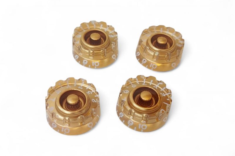BOTONES RANURADOS SPEED LES PAUL DORADOS