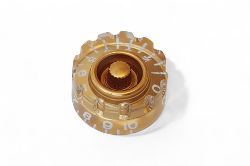 BOTONES RANURADOS SPEED LES PAUL DORADOS