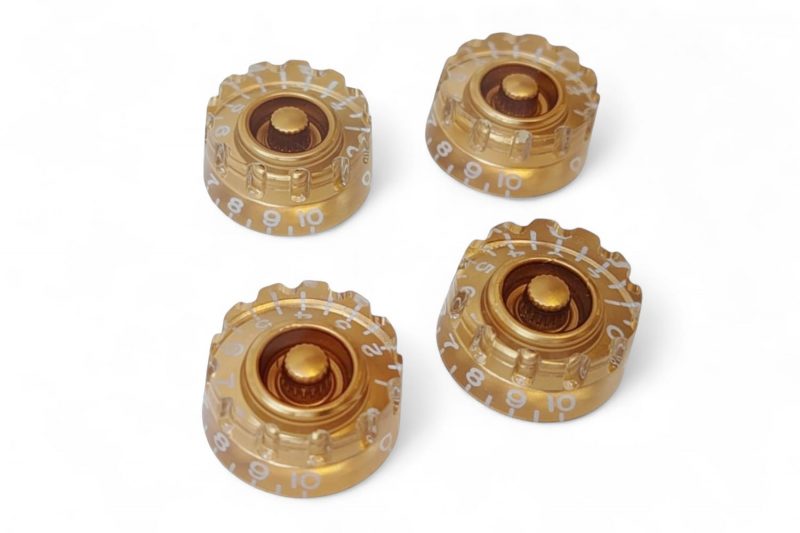 BOTONES RANURADOS SPEED LES PAUL DORADOS